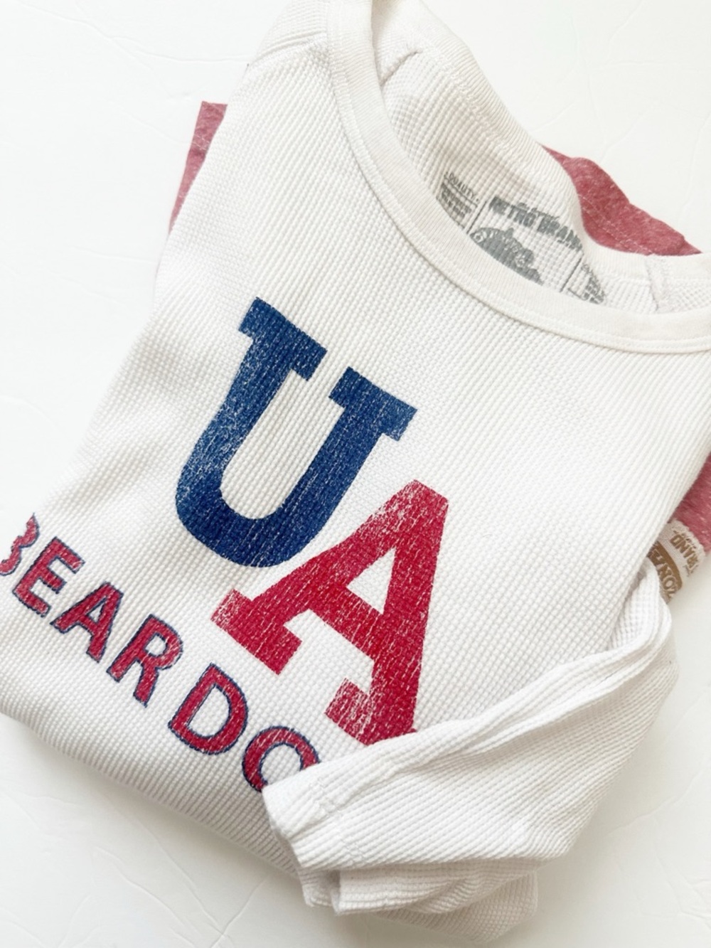U of A Bear Down Waffle Knit Tee
